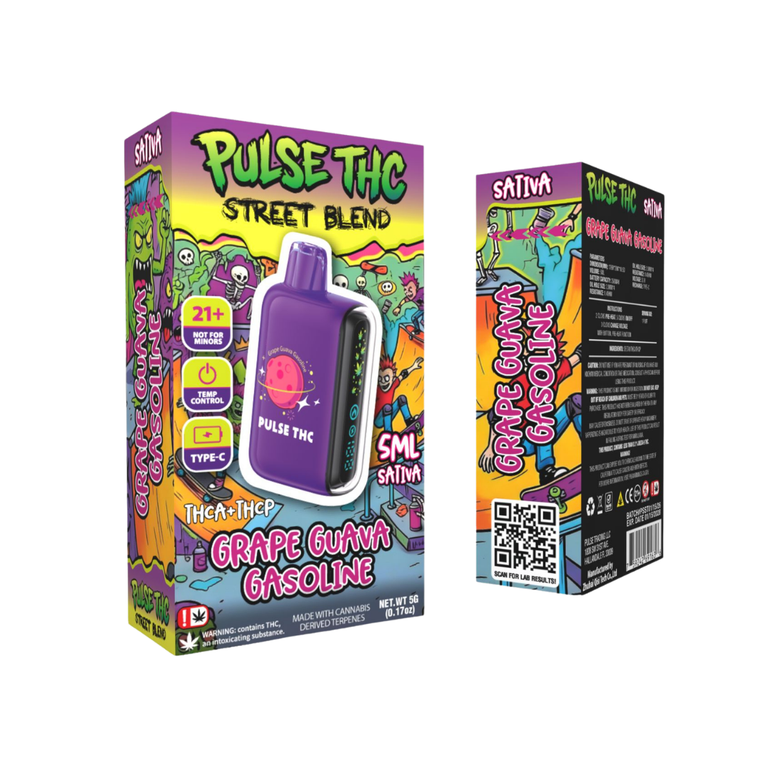 Pulse THC Street Blend - GRAPE GUANA GASOLINE - Sativa