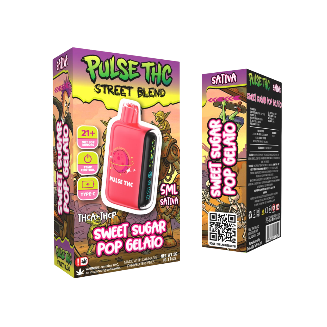 Pulse THC Street Blend - SWEET SUGAR POP GELATO - Sativa