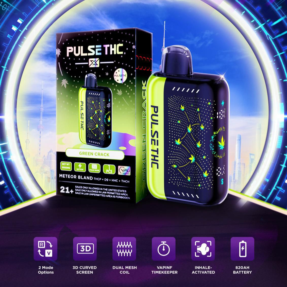 Pulse THC X 5.5g | Green Crack (Sativa)