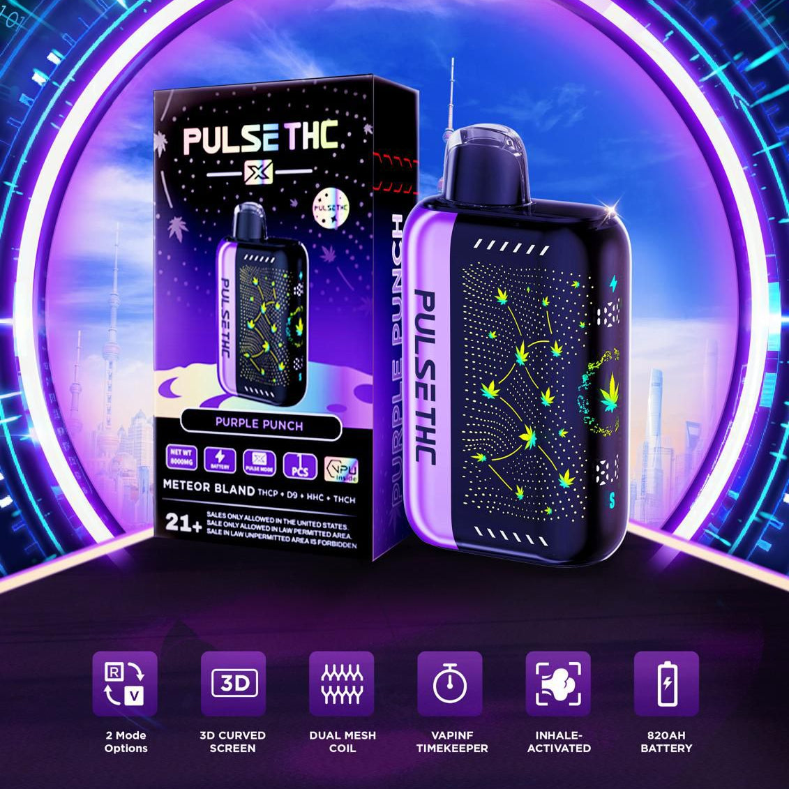 Pulse THC X 5.5g | Purple Punch (Indica)