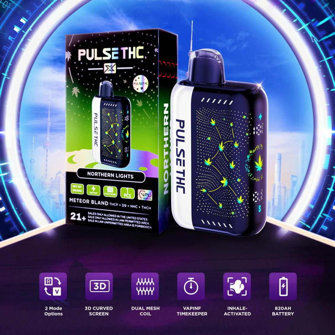 Pulse THC X 5.5g | Northen Lights (Indica)